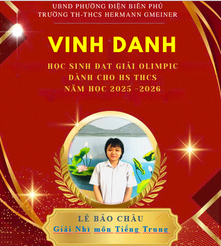 VINH DANH CÁC NHÀ LEO NÚI TRẺ TRƯỜNG TH-THCS HERMANN GMEINER